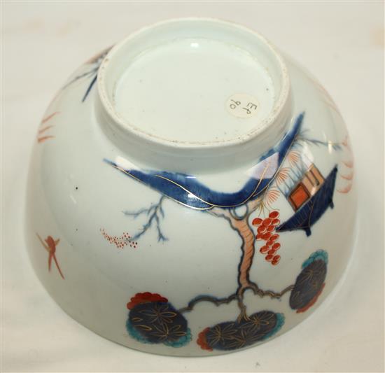 A Worcester polychrome teapot and cover, probably decorated in the atelier of James Giles, teapot damaged (3)